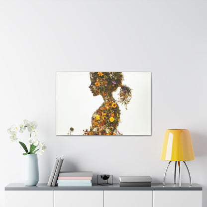 Summers Gone By - Wildflowers Fine Art Print on Canvas