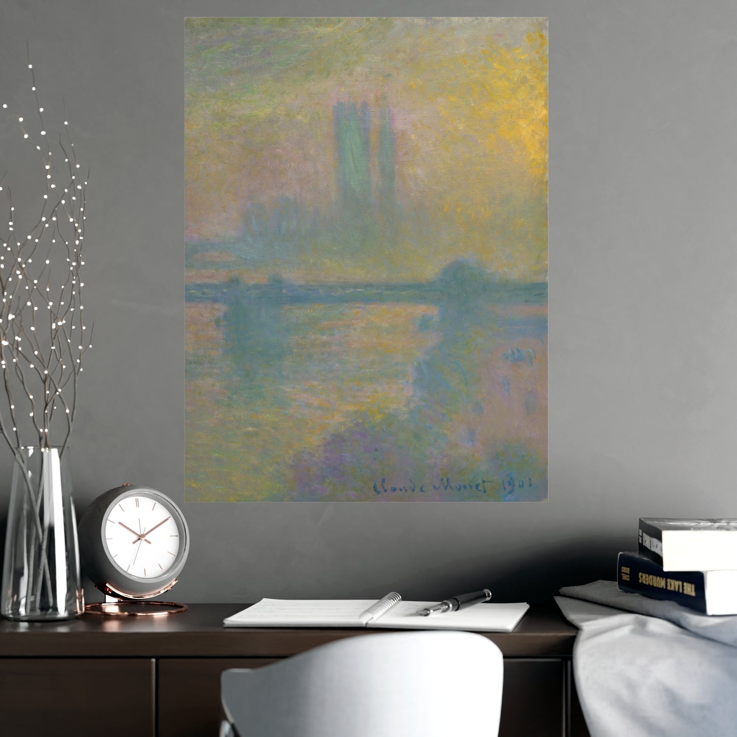 Charing Cross Bridge London - Monet Fine Art Poster