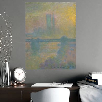 Charing Cross Bridge London - Monet Fine Art Poster