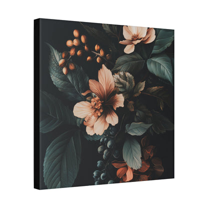 Evergreen Moody Botanical -Secret Garden Series  - Fine Art Print on Canvas