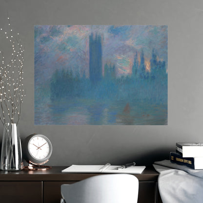 Houses of Parliament London - Monet Fine Art Poster