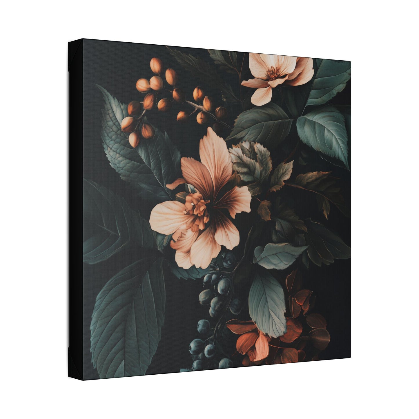 Evergreen Moody Botanical -Secret Garden Series  - Fine Art Print on Canvas