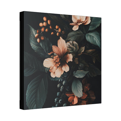 Evergreen Moody Botanical -Secret Garden Series  - Fine Art Print on Canvas