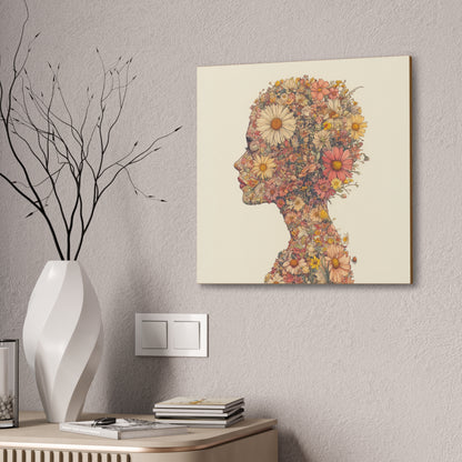 And So She Grew on Canvas
