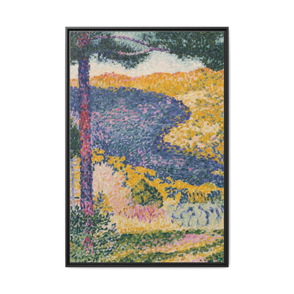 Valley with Fir Shade on the Mountain - Museum Collection - Framed Canvas Print