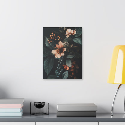 Evergreen Moody Botanical -Secret Garden Series  - Fine Art Print on Canvas