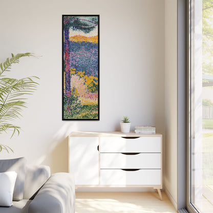 Valley with Fir Shade on the Mountain - Museum Collection - Framed Canvas Print