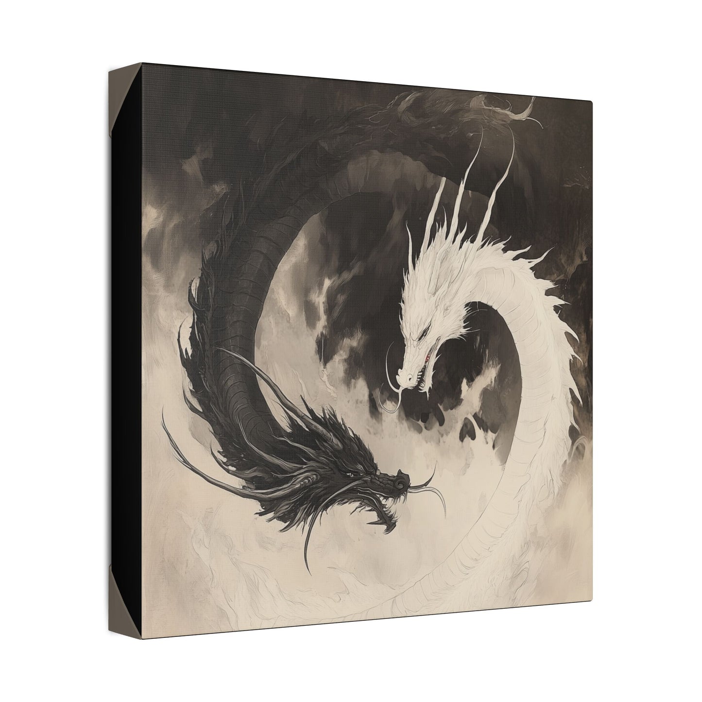 Yin & Yang - Dragon Art Collection -  Fine Art Print on Canvas