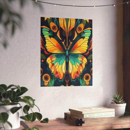 Brilliant Butterfly - Bohemian Wall Art - Fine Art Print - Poster Matte - Vertical Wall Décor