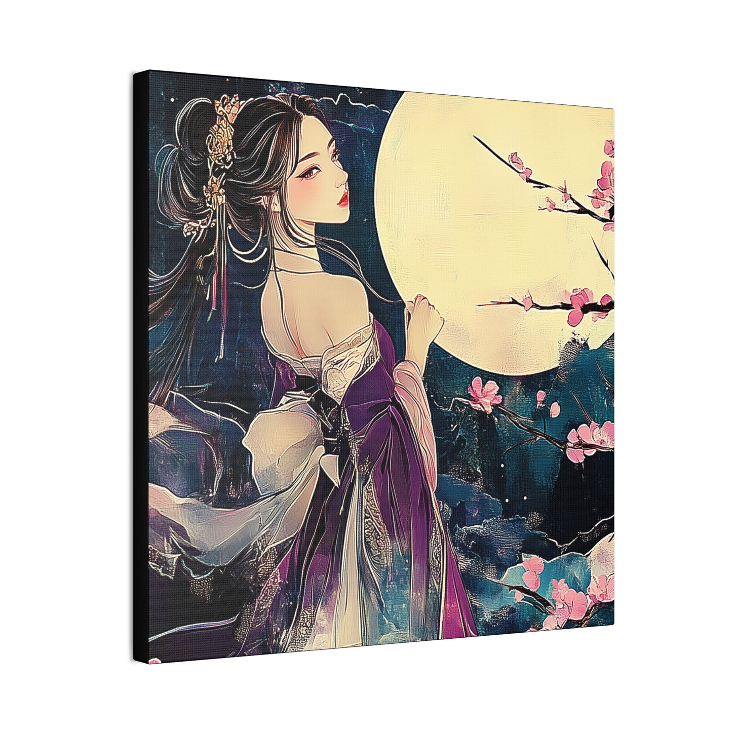 Thinking of You in the Moonlight - Fine Art Print - Wall Art on Canvas
