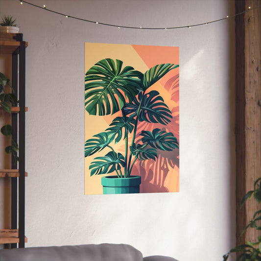 Tropical Monstera Botanical Fine Art Print