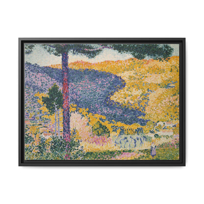 Valley with Fir Shade on the Mountain - Museum Collection - Framed Canvas Print