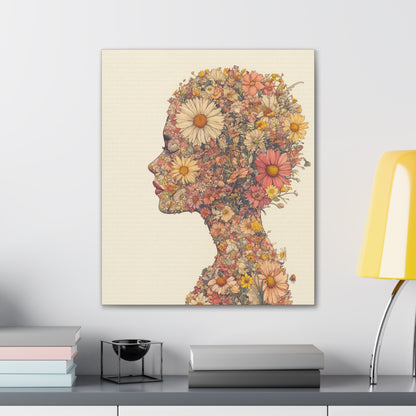 And So She Grew on Canvas