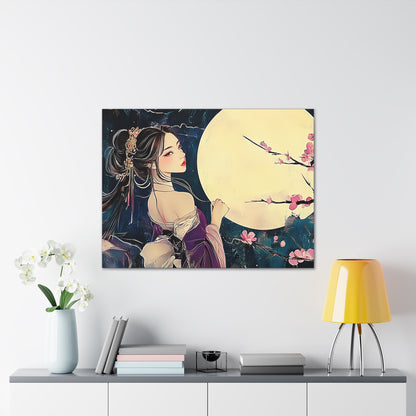 Thinking of You in the Moonlight - Fine Art Print - Wall Art on Canvas