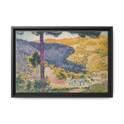 Valley with Fir Shade on the Mountain - Museum Collection - Framed Canvas Print