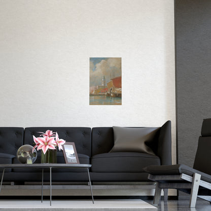 Shipping Along the Molo Venice - Canaletto Fine Art Poster