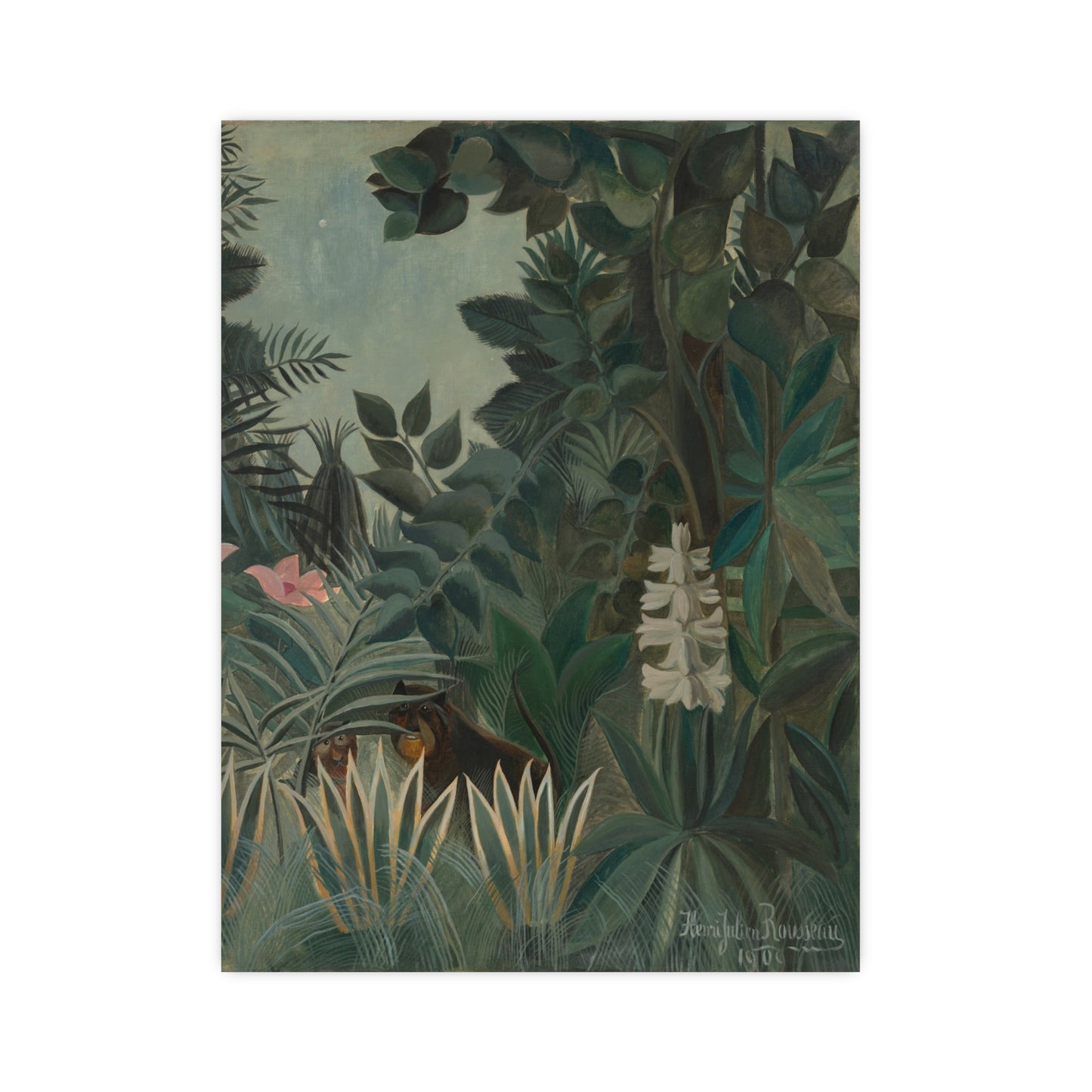 The Equatorial Jungle - Rousseau Tropical Fine Art Poster