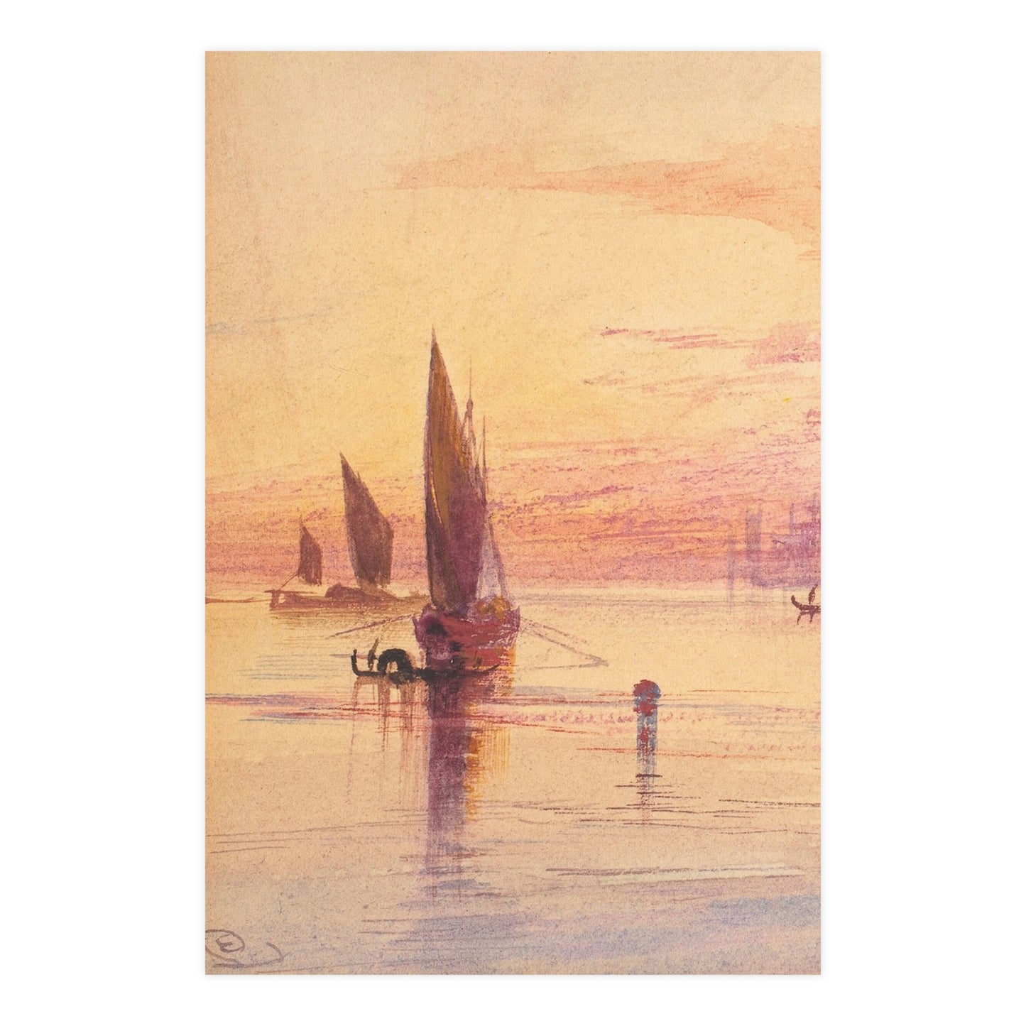 Santa Maria della Salute Venice at Sunset - Fine Art Poster