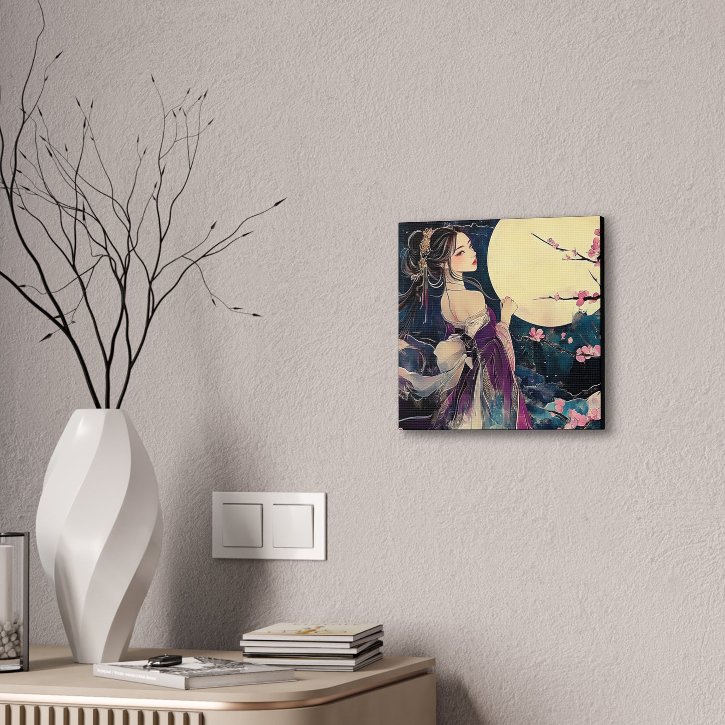 Thinking of You in the Moonlight - Fine Art Print - Wall Art on Canvas