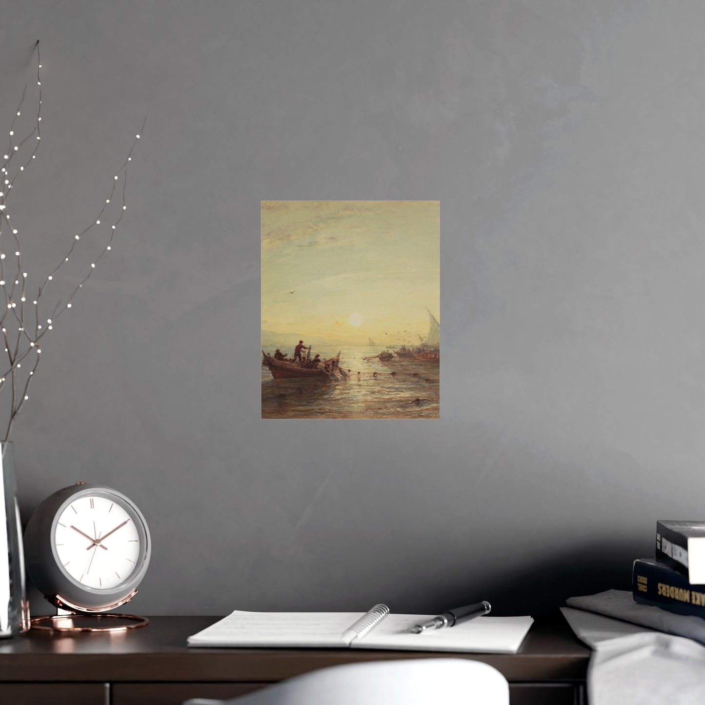 Tuna Fishing at Sunrise Marseilles - Maritime Fine Art Poster