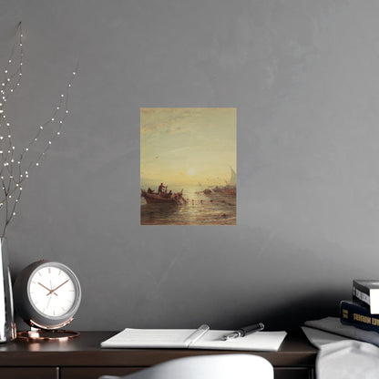Tuna Fishing at Sunrise Marseilles - Maritime Fine Art Poster