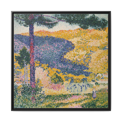 Valley with Fir Shade on the Mountain - Museum Collection - Framed Canvas Print