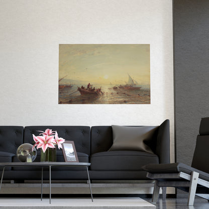 Tuna Fishing at Sunrise Marseilles - Maritime Fine Art Poster