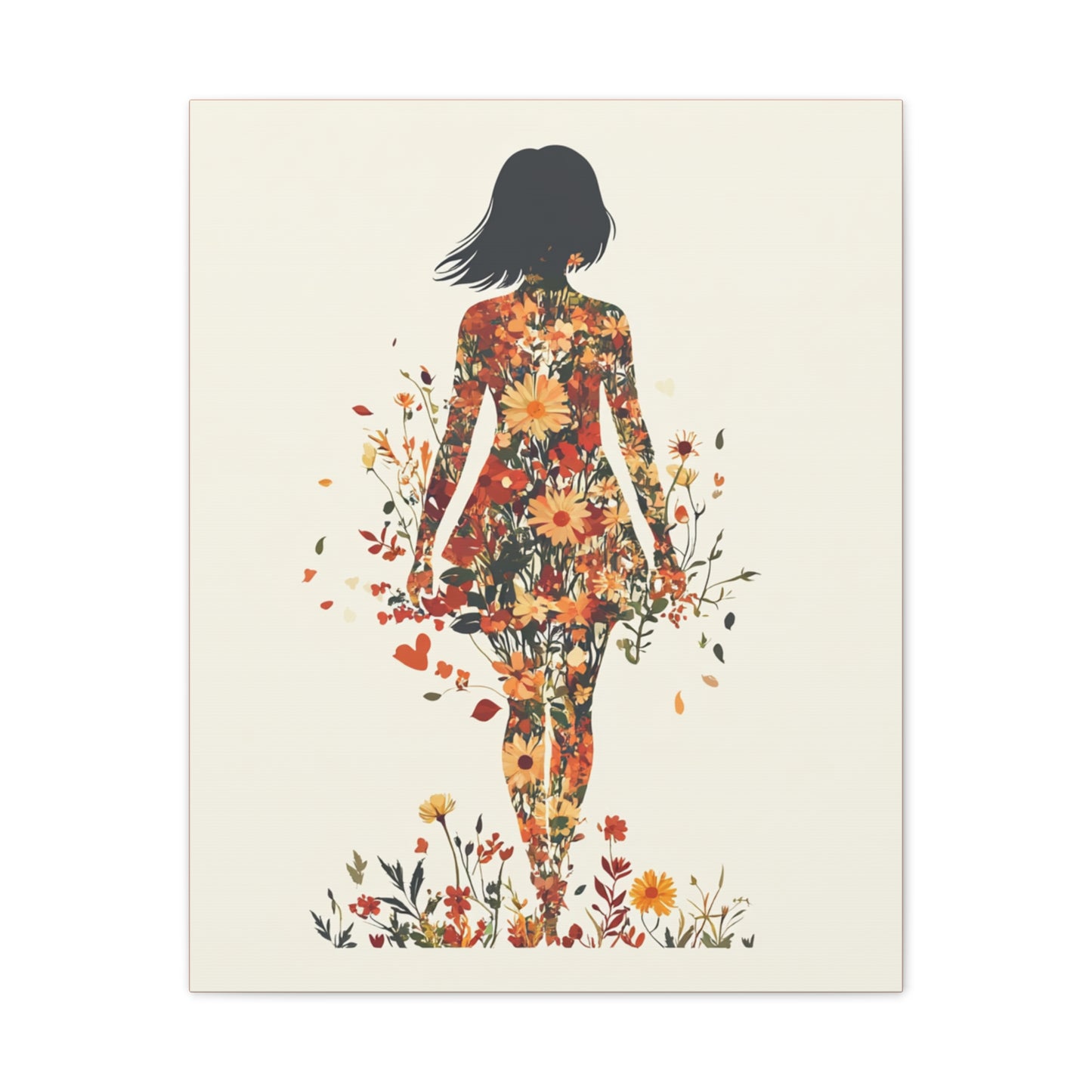You Belong Among the Wildflowers  - Flower Girl - Print on Canvas