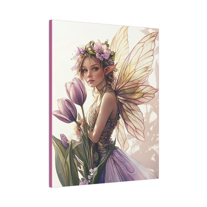 Tuesdays are for Tulips - Flowers & Fairies Collection - Fine Art Print on Canvas