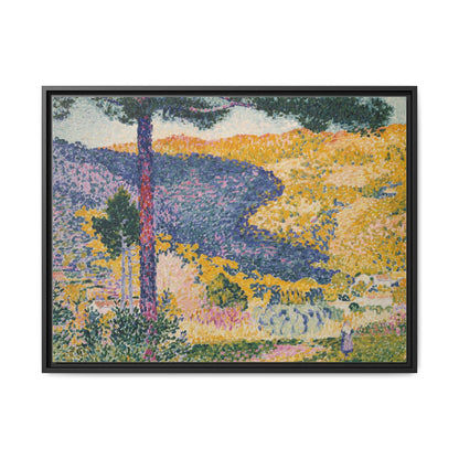 Valley with Fir Shade on the Mountain - Museum Collection - Framed Canvas Print