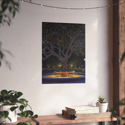 Winter Lights in the Park - Fine Art Print - Poster Print
