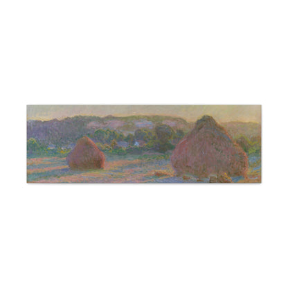 Claude Monet - Fields of Wheat Fine Art Canvas Print