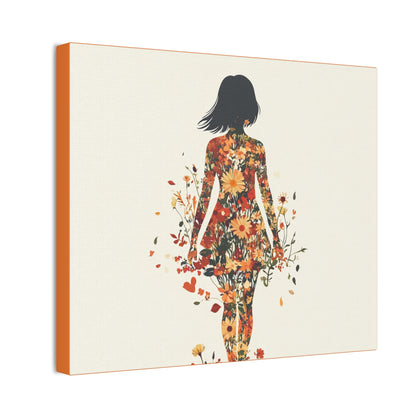 You Belong Among the Wildflowers  - Flower Girl - Print on Canvas