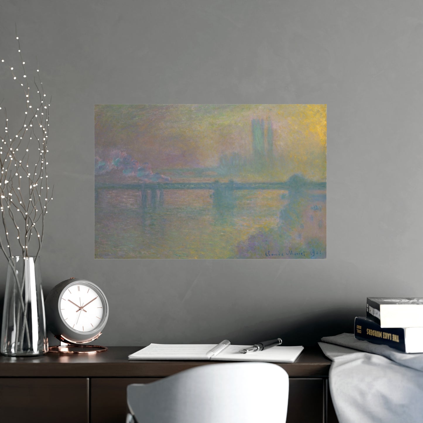 Charing Cross Bridge London - Monet Fine Art Poster