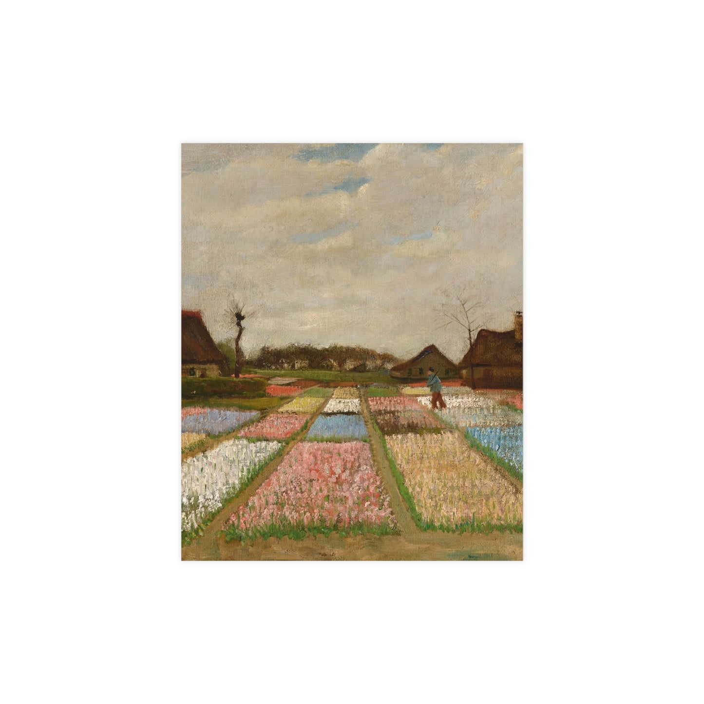 Flower Beds in Holland - Van Gogh Fine Art Poster