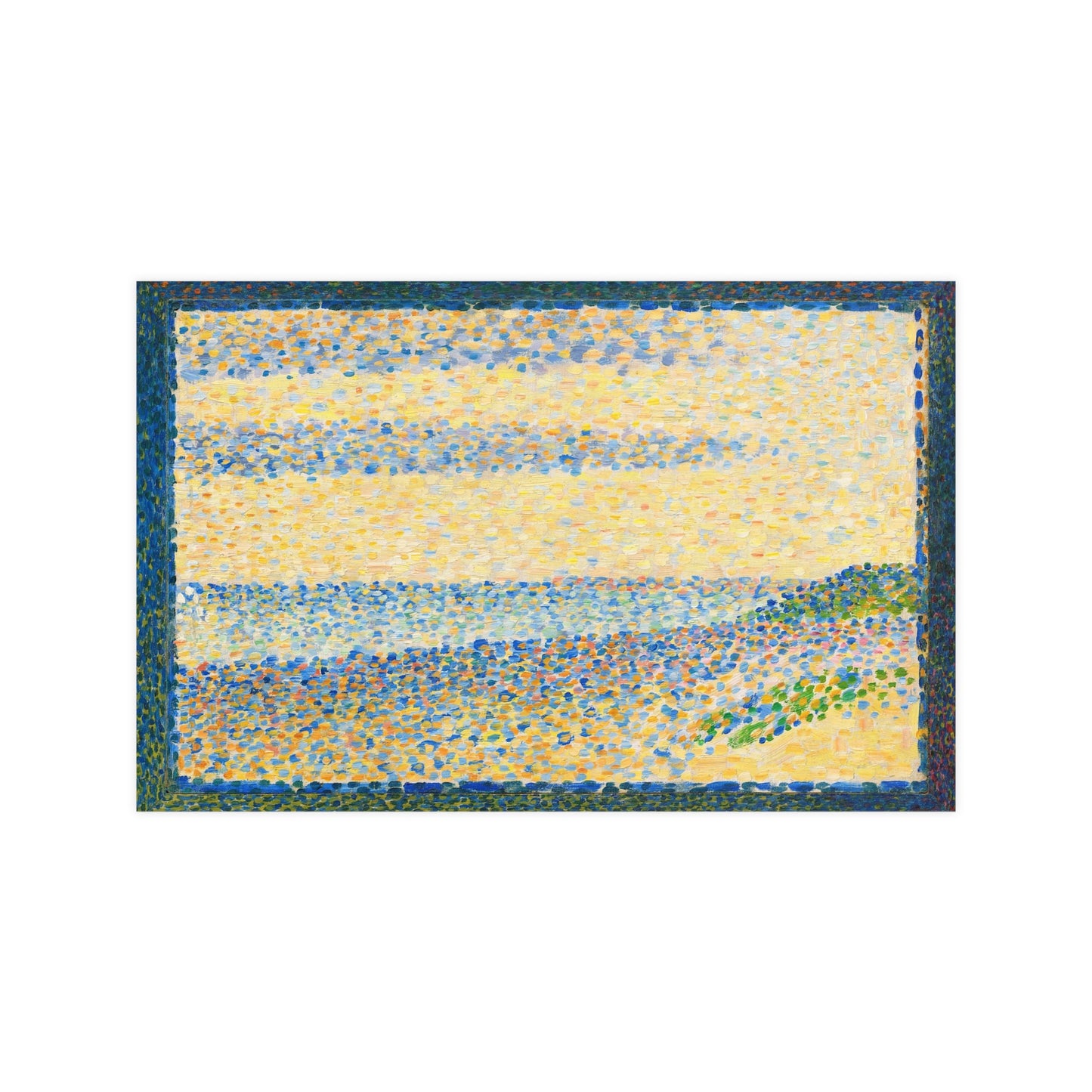Seascape at Gravelines - Seurat Pointillist Fine Art Poster