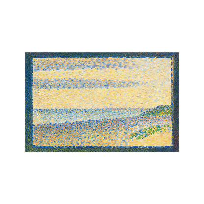 Seascape at Gravelines - Seurat Pointillist Fine Art Poster