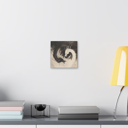 Yin & Yang - Dragon Art Collection -  Fine Art Print on Canvas