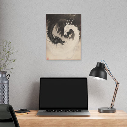 Yin & Yang - Dragon Art Collection -  Fine Art Print on Canvas