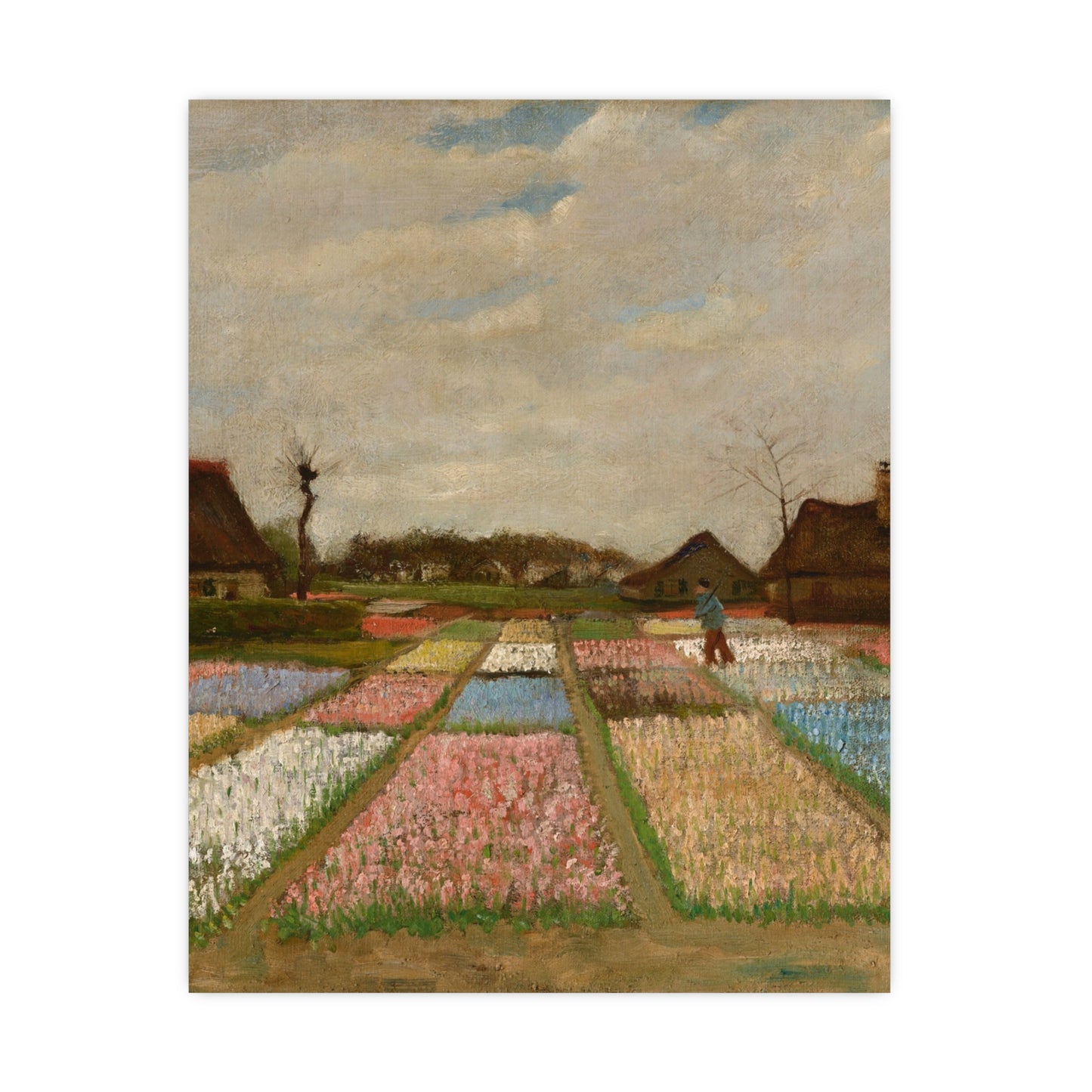 Flower Beds in Holland - Van Gogh Fine Art Poster