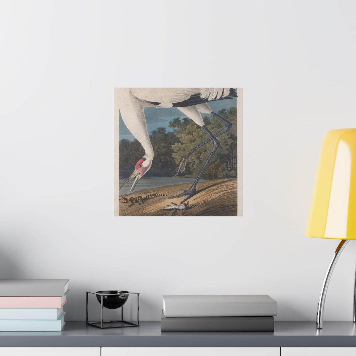 Crane in the Glades - Vintage Fine Art Print - Art Print - Poster for Nature Lovers & Birdwatchers