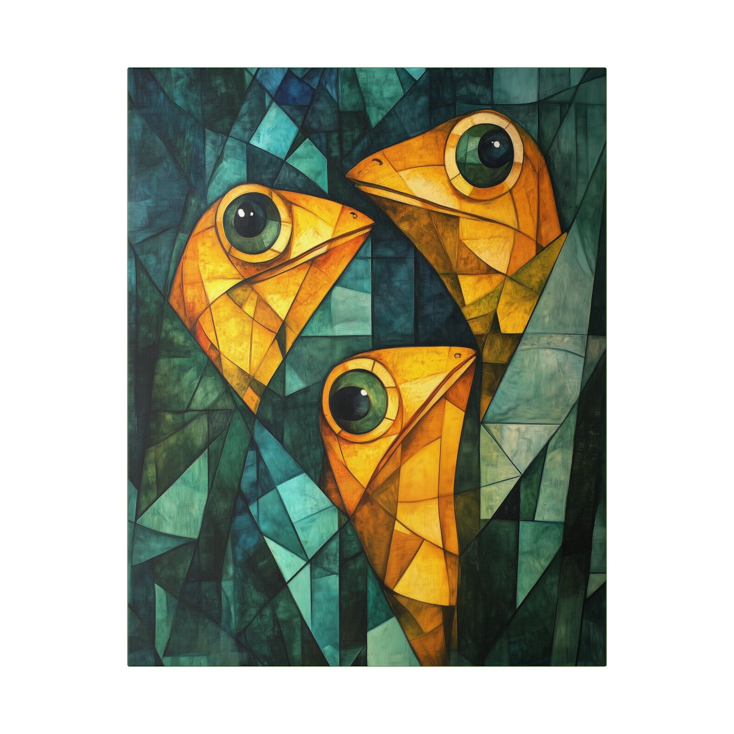 If We Don't Move Maybe They Won't See Us - Garden Friends - Fine Art Print on Canvas