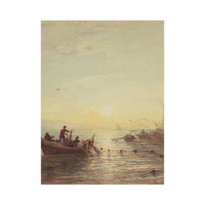 Tuna Fishing at Sunrise Marseilles - Maritime Fine Art Poster