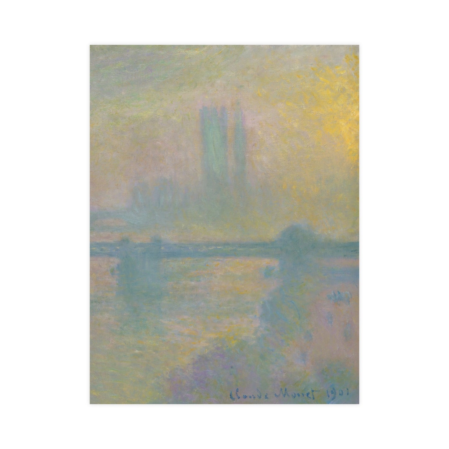 Charing Cross Bridge London - Monet Fine Art Poster