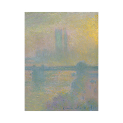 Charing Cross Bridge London - Monet Fine Art Poster