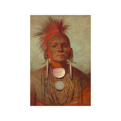 Iowa Medicine Man Portrait - George Catlin - Fine Art Poster