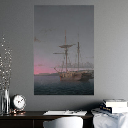 Lumber Schooners at Evening Penobscot Bay - Maritime Fine Art Poster