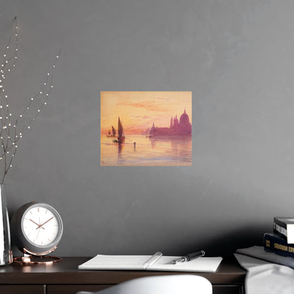 Santa Maria della Salute Venice at Sunset - Fine Art Poster