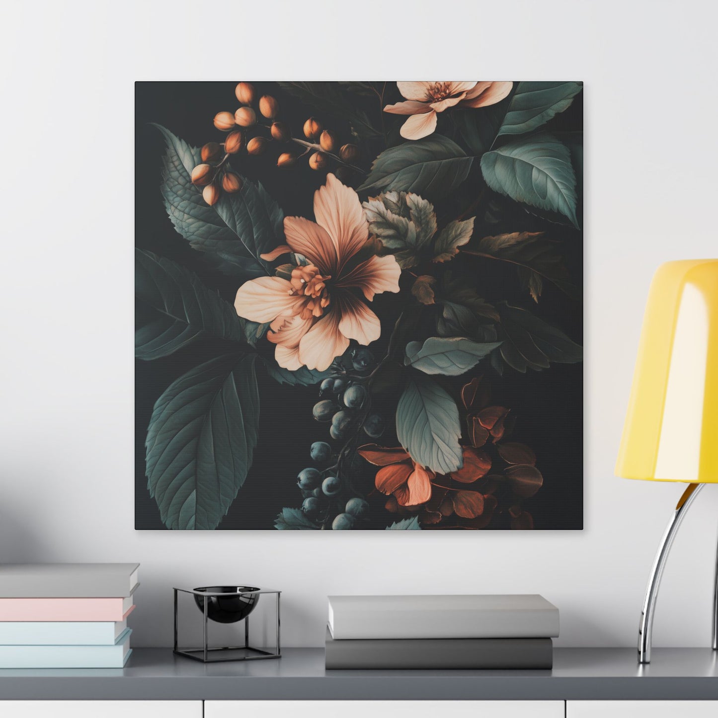 Evergreen Moody Botanical -Secret Garden Series  - Fine Art Print on Canvas