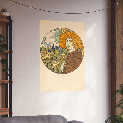 Jealousy - Classic Art - Fine Art Print - Vintage Floral Art Print - Matte Vertical Poster - Art Noveau Posters